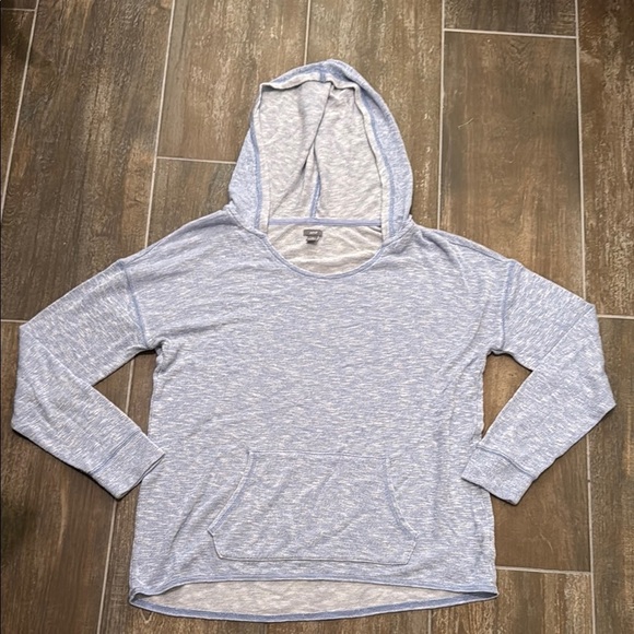 aerie Tops - Aerie Blue Relaxed Hooded Sweatshirt
